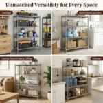 4-TierHeavy Duty Shelf -Instantly Organize, No Assembly Needed! - Image 4