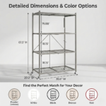 4-TierHeavy Duty Shelf -Instantly Organize, No Assembly Needed! - Image 6