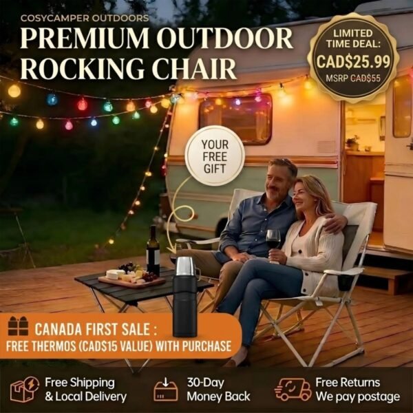 Modura™ Wide Spring-Action Camping Chair, Grab & Go Outdoor Seat