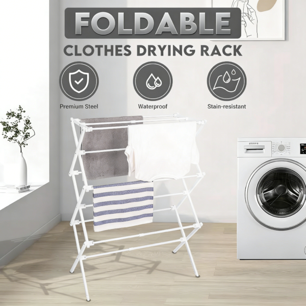 ZOES HOMEWARE 2026 Enhanced Clothes Drying Rack | Foldable Drying Rack Clothing for Laundry